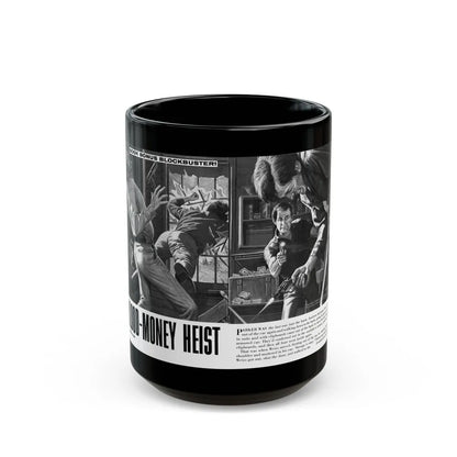 Blood-Money Heist, For Men Only, July 1969 - Black Coffee Mug-15oz-Go Mug Yourself