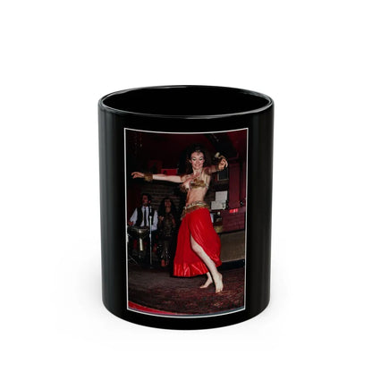 Francine York #53 (Vintage Female Icon) Black Coffee Mug-11oz-Go Mug Yourself