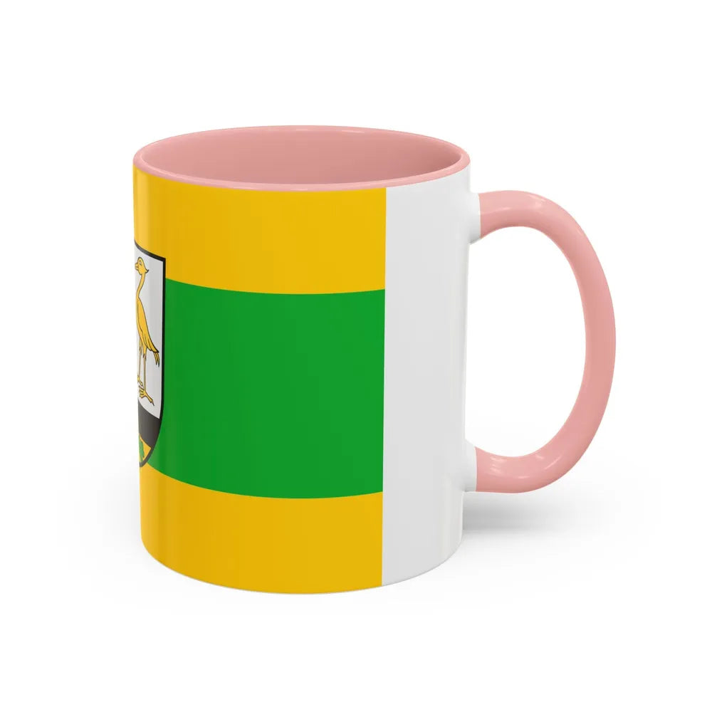 Flag of Greiz Germany - Accent Coffee Mug-Go Mug Yourself