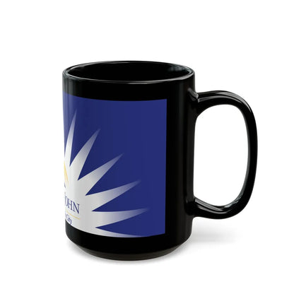 Flag of Fort St John British Columbia Canada - Black Coffee Mug-Go Mug Yourself