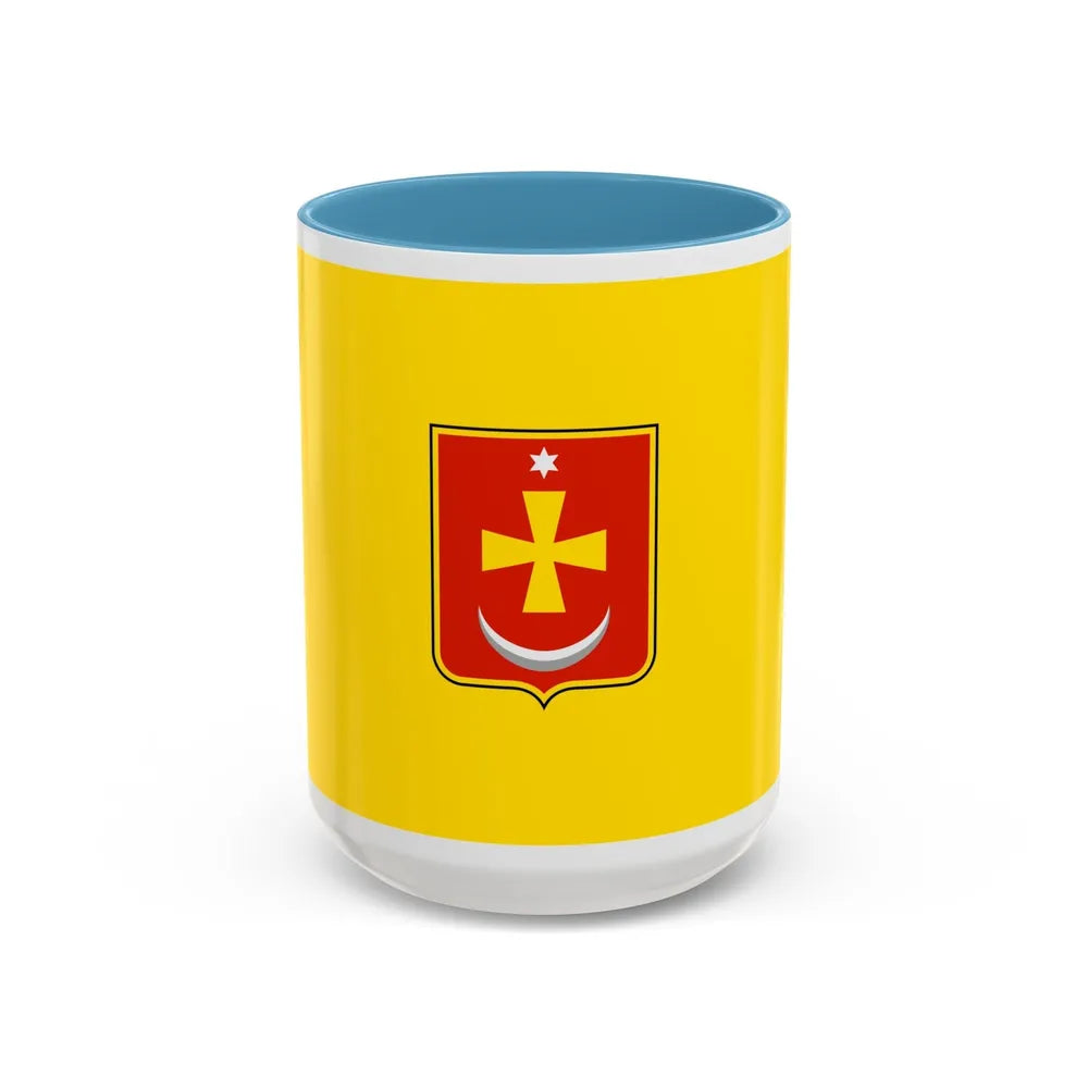 Flag of Konotop Ukraine - Accent Coffee Mug-15oz-Light Blue-Go Mug Yourself