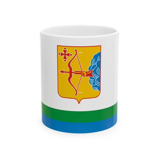 Flag of Kirov Oblast Russia - White Coffee Mug-11oz-Go Mug Yourself