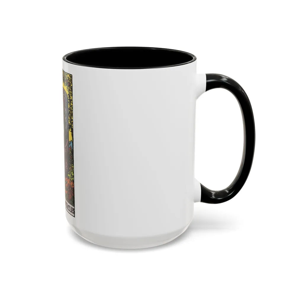 The Queen of Pentacles (Tarot Card) Accent Coffee Mug-Go Mug Yourself