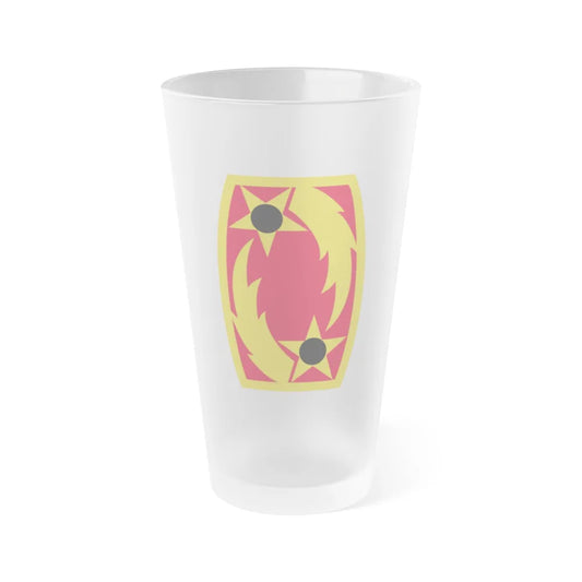 69th Air Defense Artillery Brigade (U.S. Army) Frosted Pint Glass 16oz-Go Mug Yourself