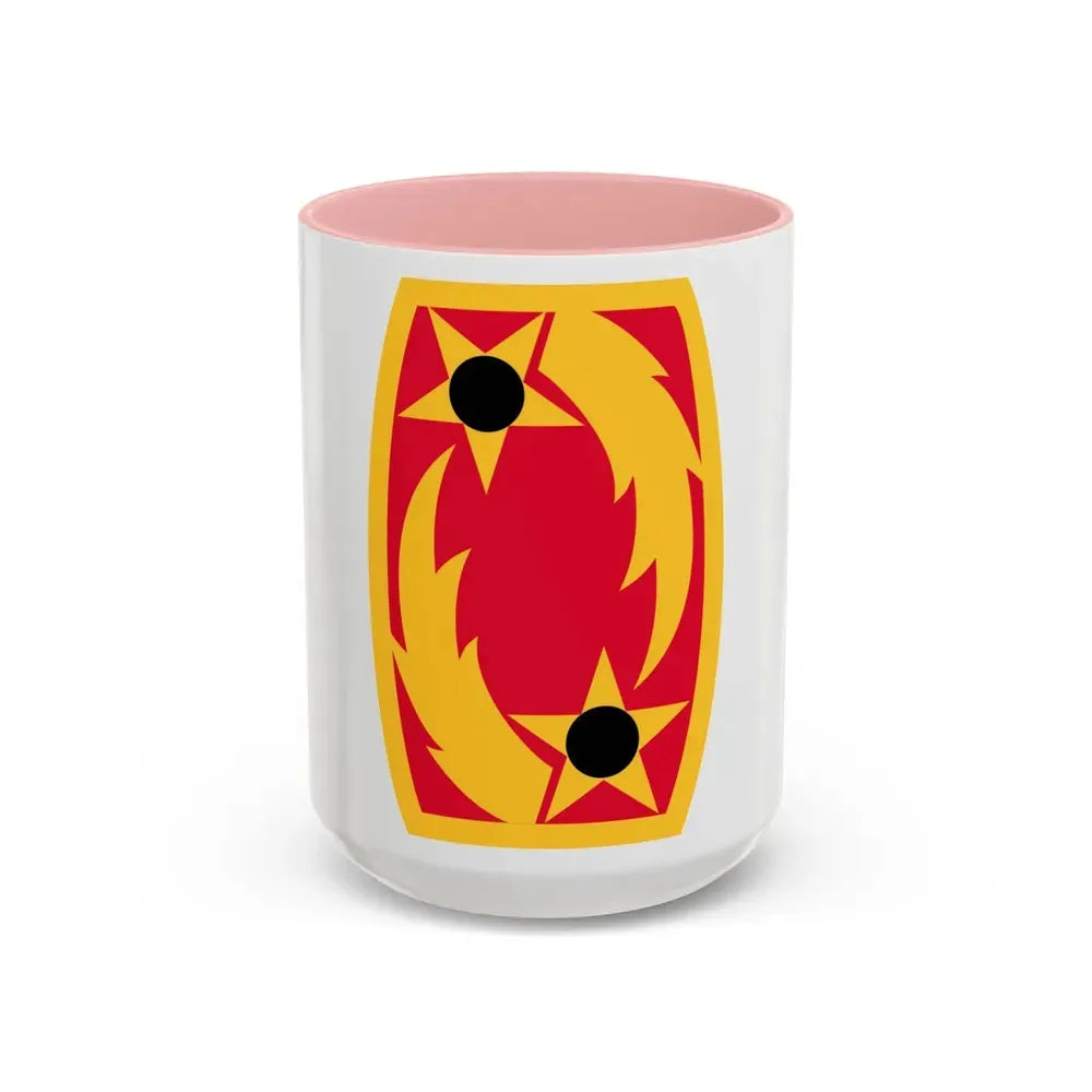 69th Air Defense Artillery Brigade (U.S. Army) Accent Coffee Mug 15oz Pink - Go Mug Yourself