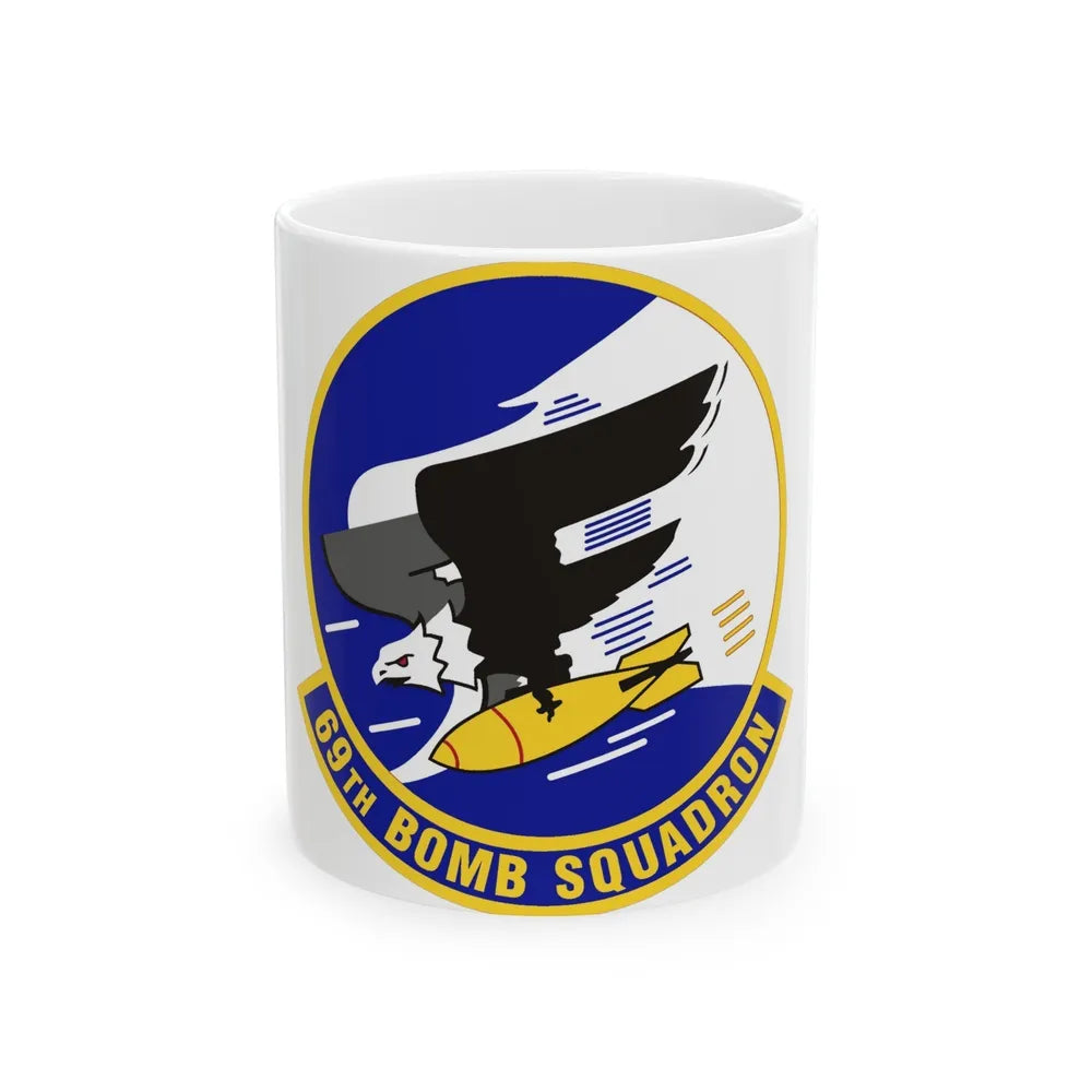 69th Bomb Squadron (U.S. Air Force) White Coffee Mug-11oz-Go Mug Yourself