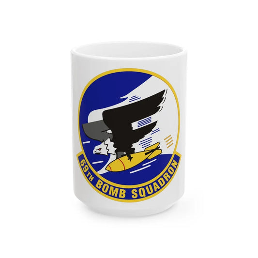 69th Bomb Squadron (U.S. Air Force) White Coffee Mug-15oz-Go Mug Yourself