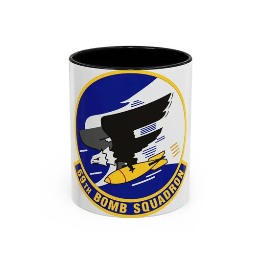 69th Bomb Squadron (U.S. Air Force) Accent Coffee Mug 11oz Black - Go Mug Yourself