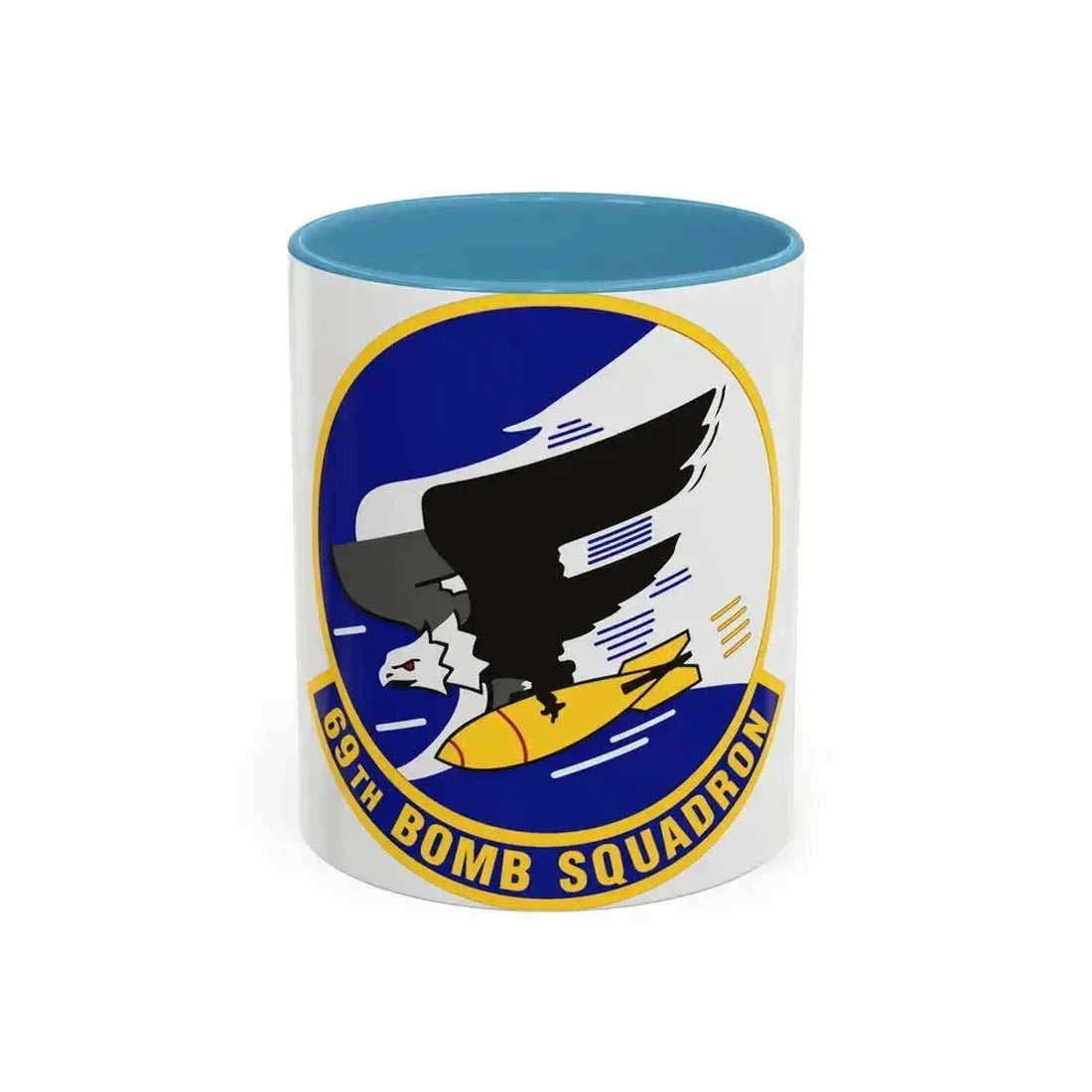 69th Bomb Squadron (U.S. Air Force) Accent Coffee Mug 11oz Light Blue - Go Mug Yourself