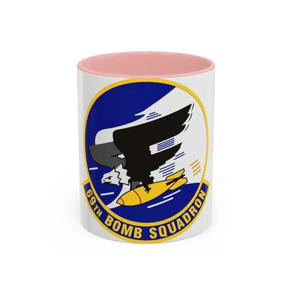 69th Bomb Squadron (U.S. Air Force) Accent Coffee Mug 11oz Pink - Go Mug Yourself