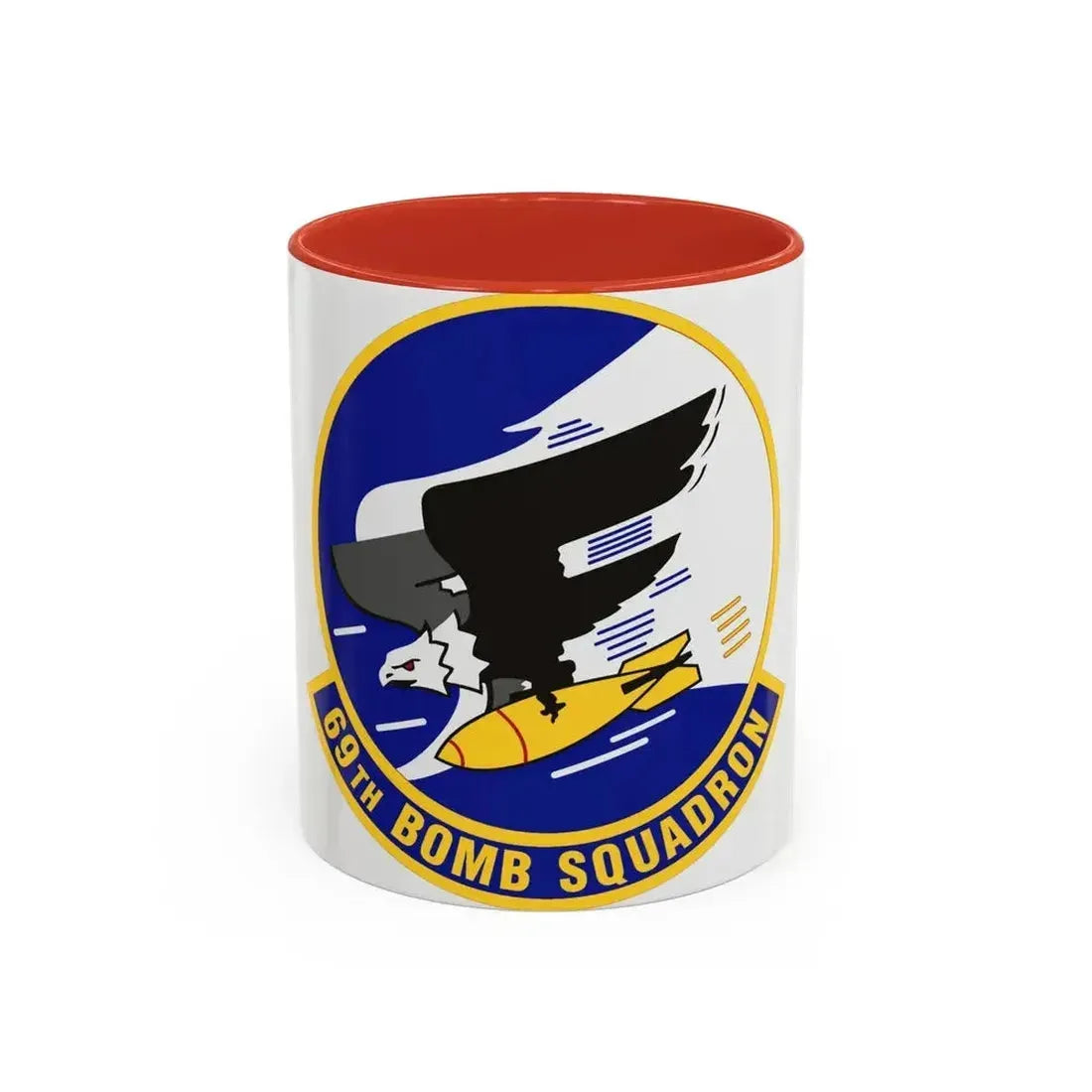69th Bomb Squadron (U.S. Air Force) Accent Coffee Mug 11oz Red - Go Mug Yourself