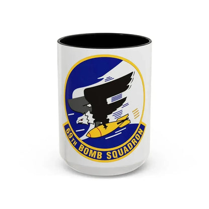 69th Bomb Squadron (U.S. Air Force) Accent Coffee Mug 15oz Black - Go Mug Yourself