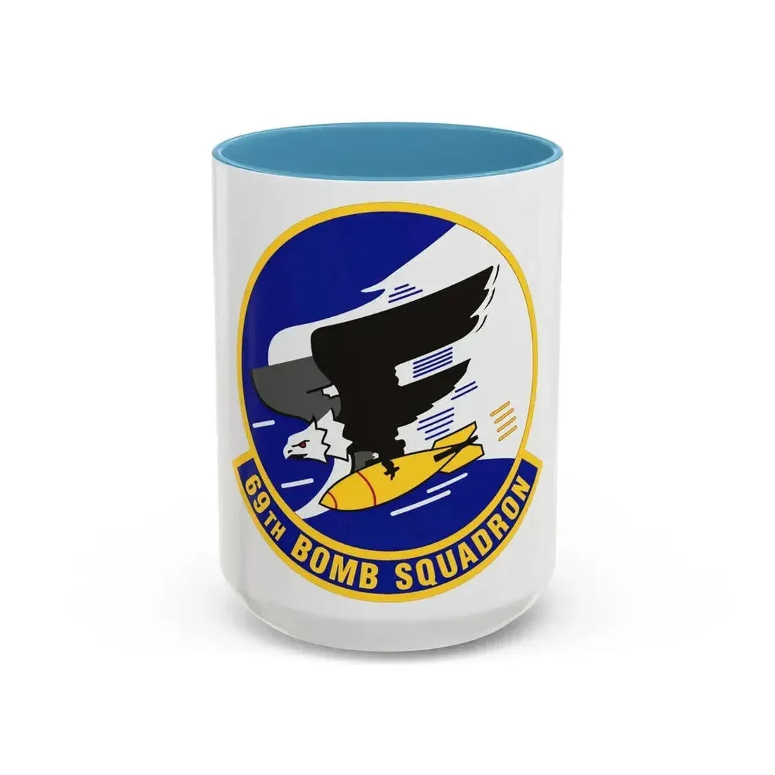 69th Bomb Squadron (U.S. Air Force) Accent Coffee Mug 15oz Light Blue - Go Mug Yourself