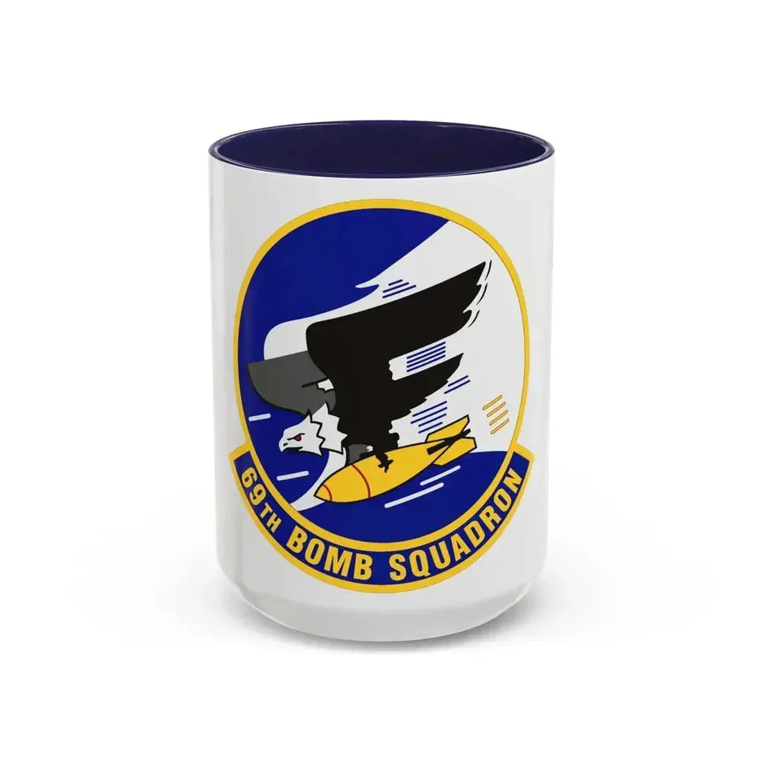 69th Bomb Squadron (U.S. Air Force) Accent Coffee Mug 15oz Navy - Go Mug Yourself