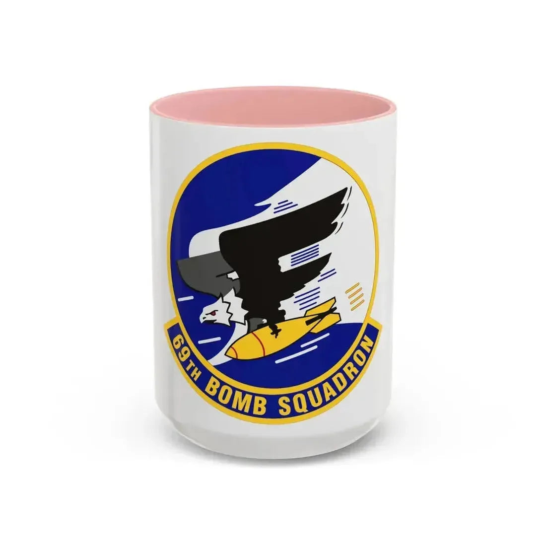 69th Bomb Squadron (U.S. Air Force) Accent Coffee Mug 15oz Pink - Go Mug Yourself