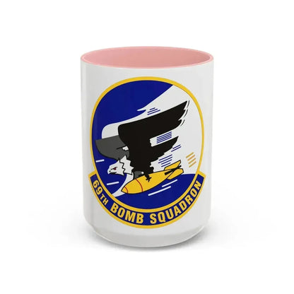 69th Bomb Squadron (U.S. Air Force) Accent Coffee Mug 15oz Pink - Go Mug Yourself