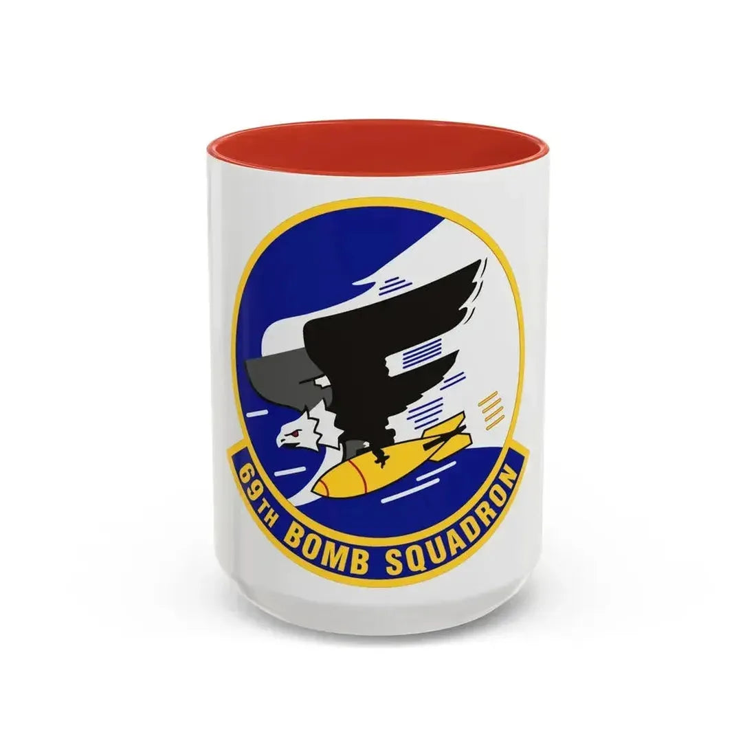 69th Bomb Squadron (U.S. Air Force) Accent Coffee Mug 15oz Red - Go Mug Yourself
