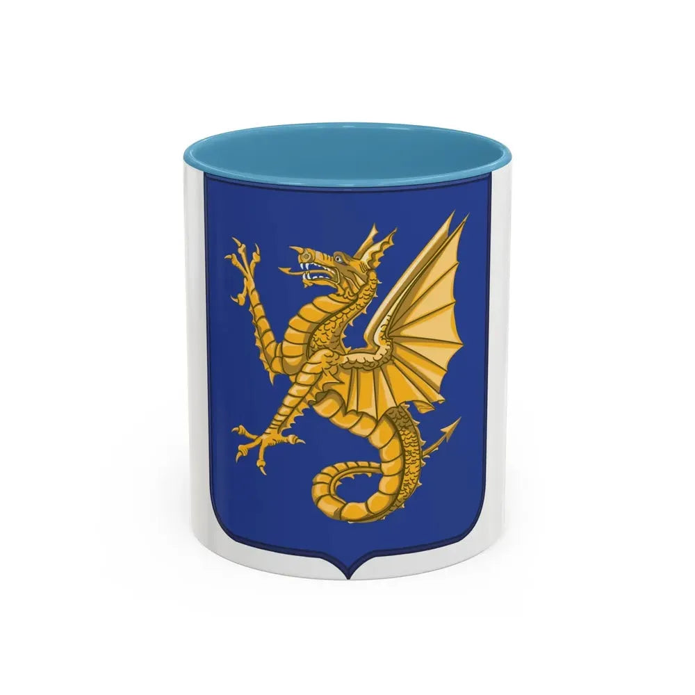 69th Infantry Regiment 2 (U.S. Army) Accent Coffee Mug 11oz Light Blue - Go Mug Yourself
