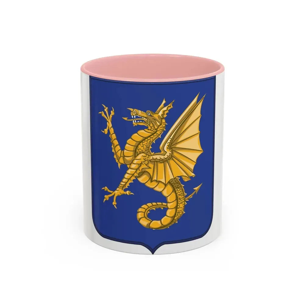 69th Infantry Regiment 2 (U.S. Army) Accent Coffee Mug 11oz Pink - Go Mug Yourself