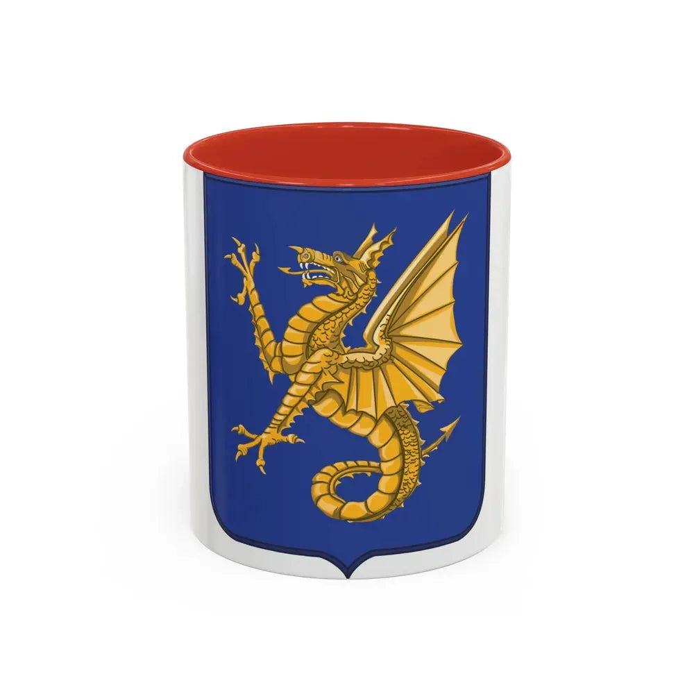 69th Infantry Regiment 2 (U.S. Army) Accent Coffee Mug 11oz Red - Go Mug Yourself