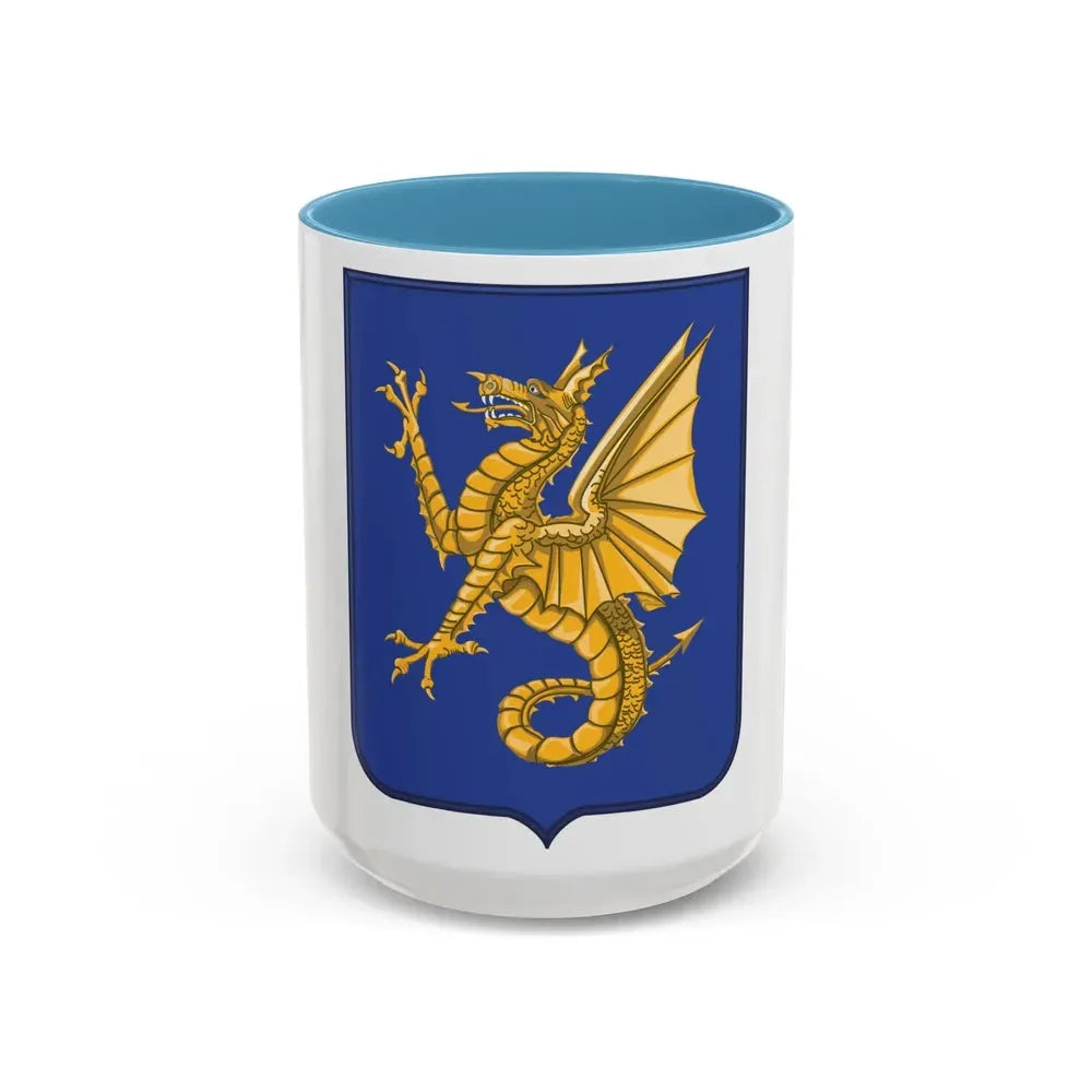 69th Infantry Regiment 2 (U.S. Army) Accent Coffee Mug 15oz Light Blue - Go Mug Yourself