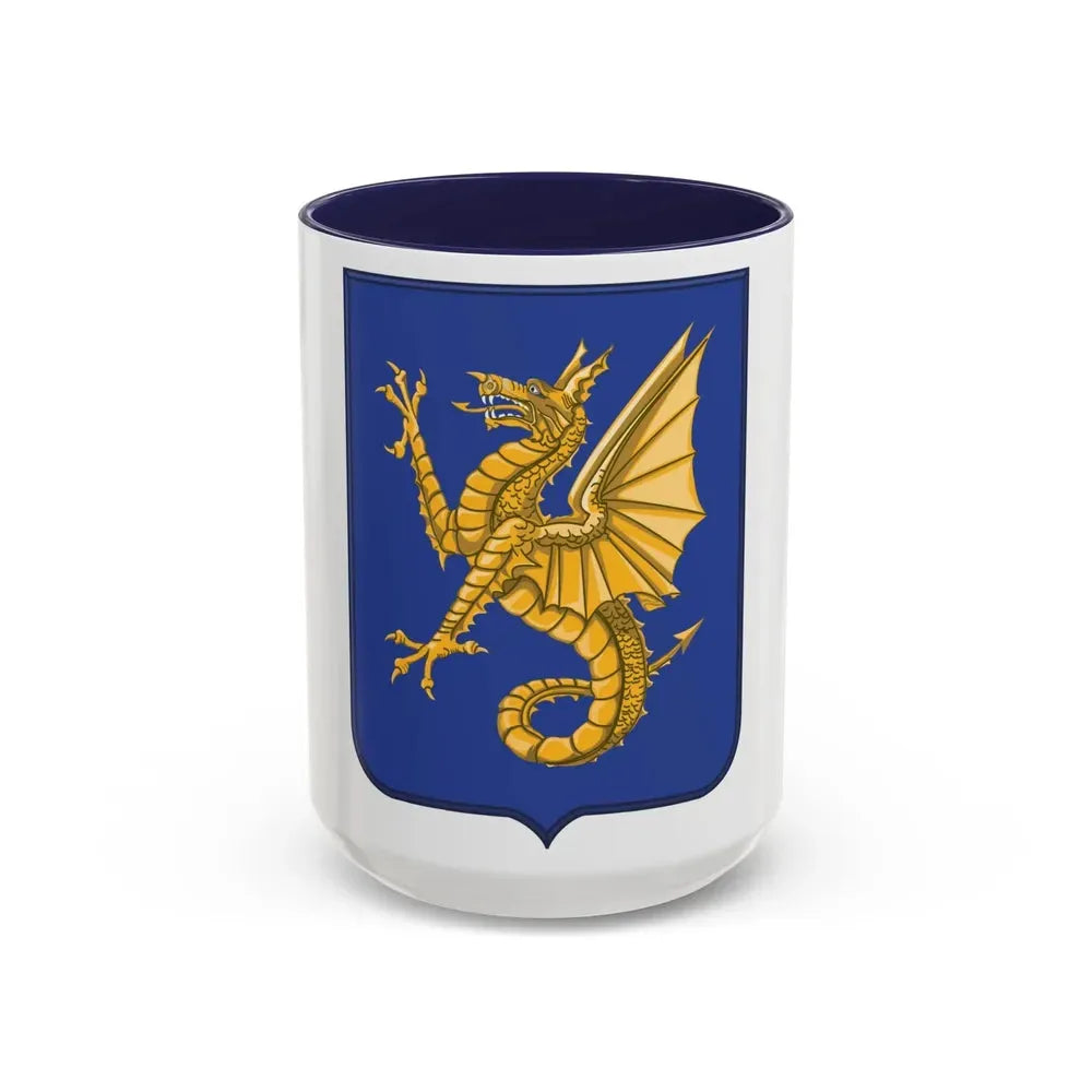 69th Infantry Regiment 2 (U.S. Army) Accent Coffee Mug 15oz Navy - Go Mug Yourself