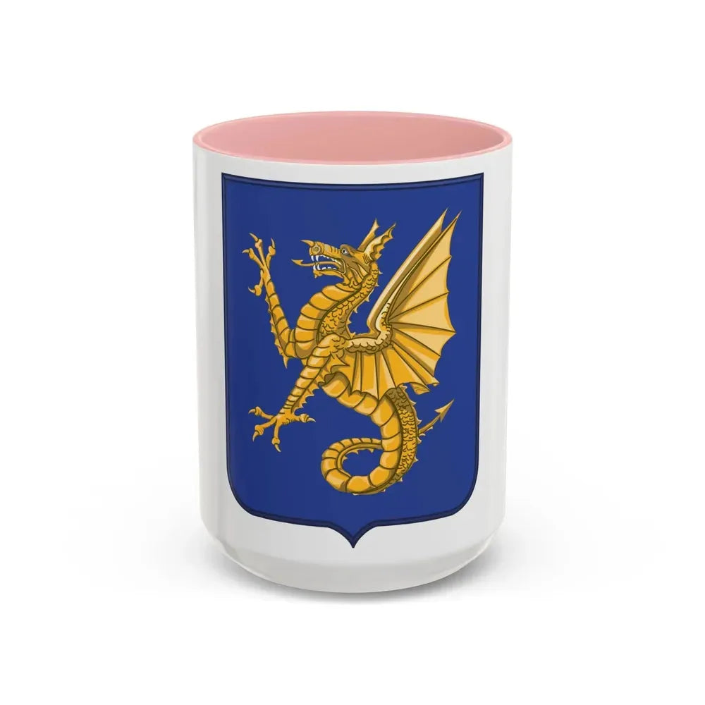 69th Infantry Regiment 2 (U.S. Army) Accent Coffee Mug 15oz Pink - Go Mug Yourself