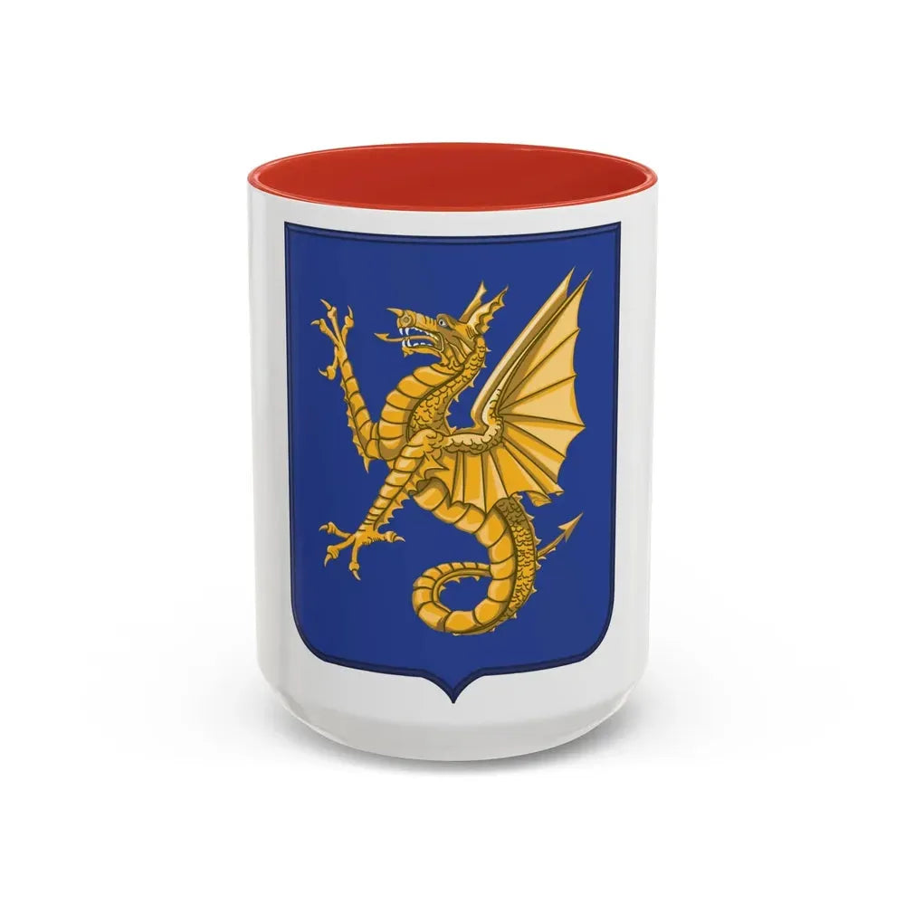 69th Infantry Regiment 2 (U.S. Army) Accent Coffee Mug 15oz Red - Go Mug Yourself