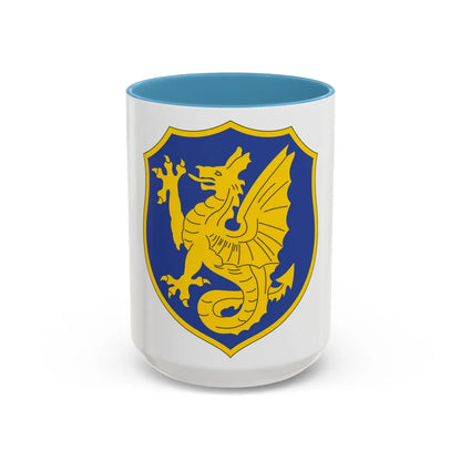 69th Infantry Regiment (U.S. Army) Accent Coffee Mug-15oz-Light Blue-Go Mug Yourself