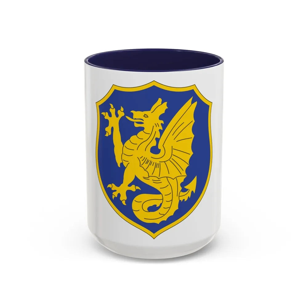 69th Infantry Regiment (U.S. Army) Accent Coffee Mug-15oz-Navy-Go Mug Yourself