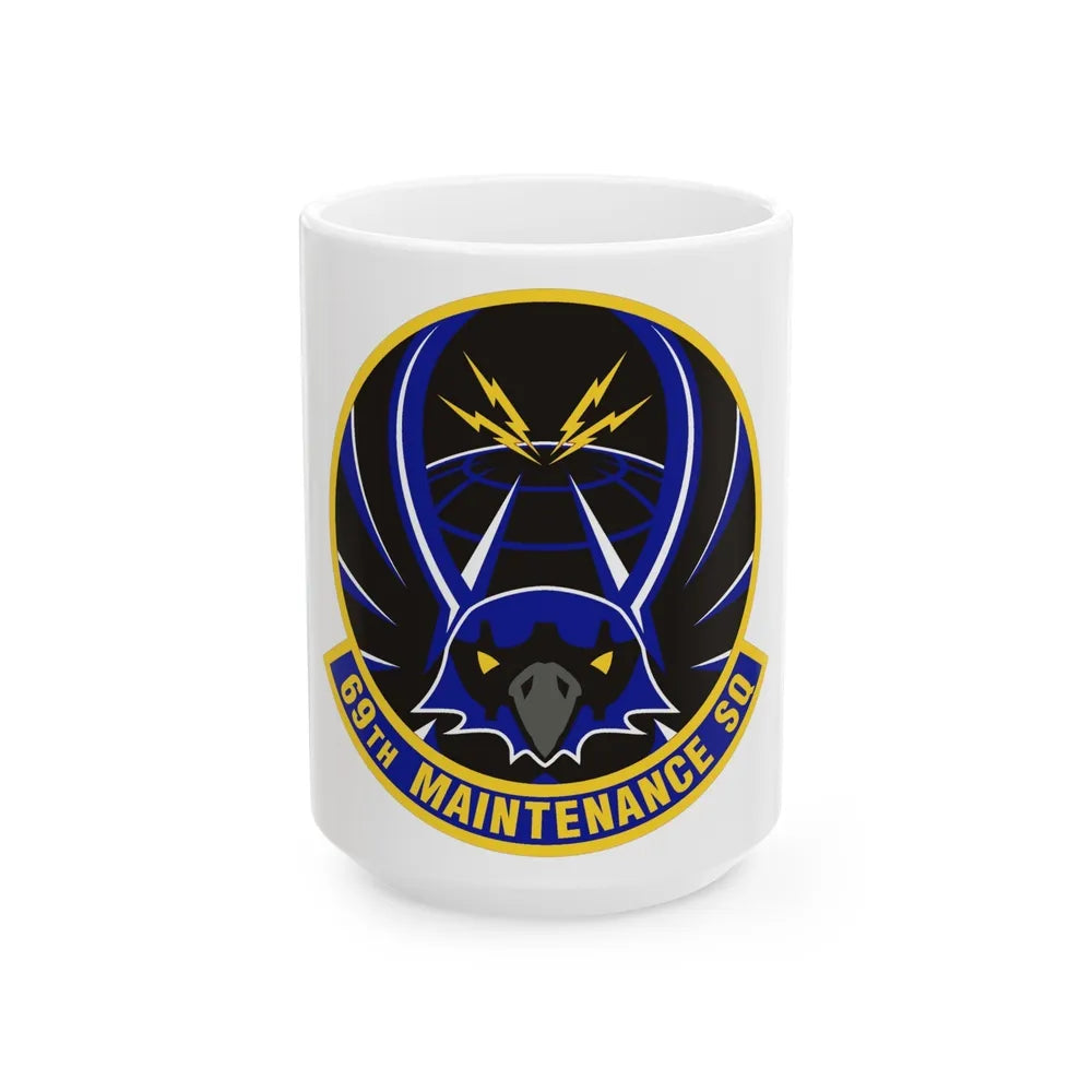 69th Maintenance Squadron (U.S. Air Force) White Coffee Mug-15oz-Go Mug Yourself