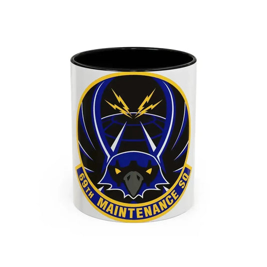 69th Maintenance Squadron (U.S. Air Force) Accent Coffee Mug 11oz Black - Go Mug Yourself