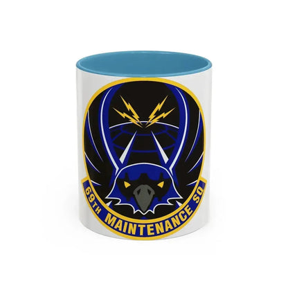 69th Maintenance Squadron (U.S. Air Force) Accent Coffee Mug 11oz Light Blue - Go Mug Yourself