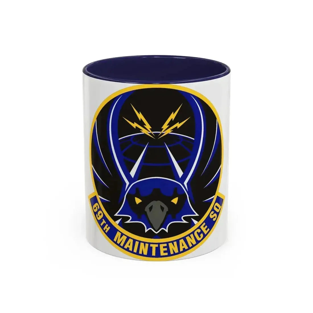 69th Maintenance Squadron (U.S. Air Force) Accent Coffee Mug 11oz Navy - Go Mug Yourself