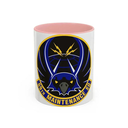 69th Maintenance Squadron (U.S. Air Force) Accent Coffee Mug 11oz Pink - Go Mug Yourself