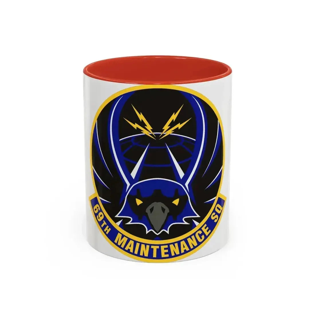 69th Maintenance Squadron (U.S. Air Force) Accent Coffee Mug 11oz Red - Go Mug Yourself