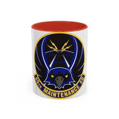 69th Maintenance Squadron (U.S. Air Force) Accent Coffee Mug 11oz Red - Go Mug Yourself