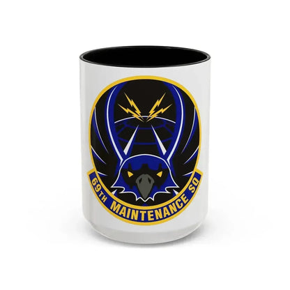69th Maintenance Squadron (U.S. Air Force) Accent Coffee Mug 15oz Black - Go Mug Yourself