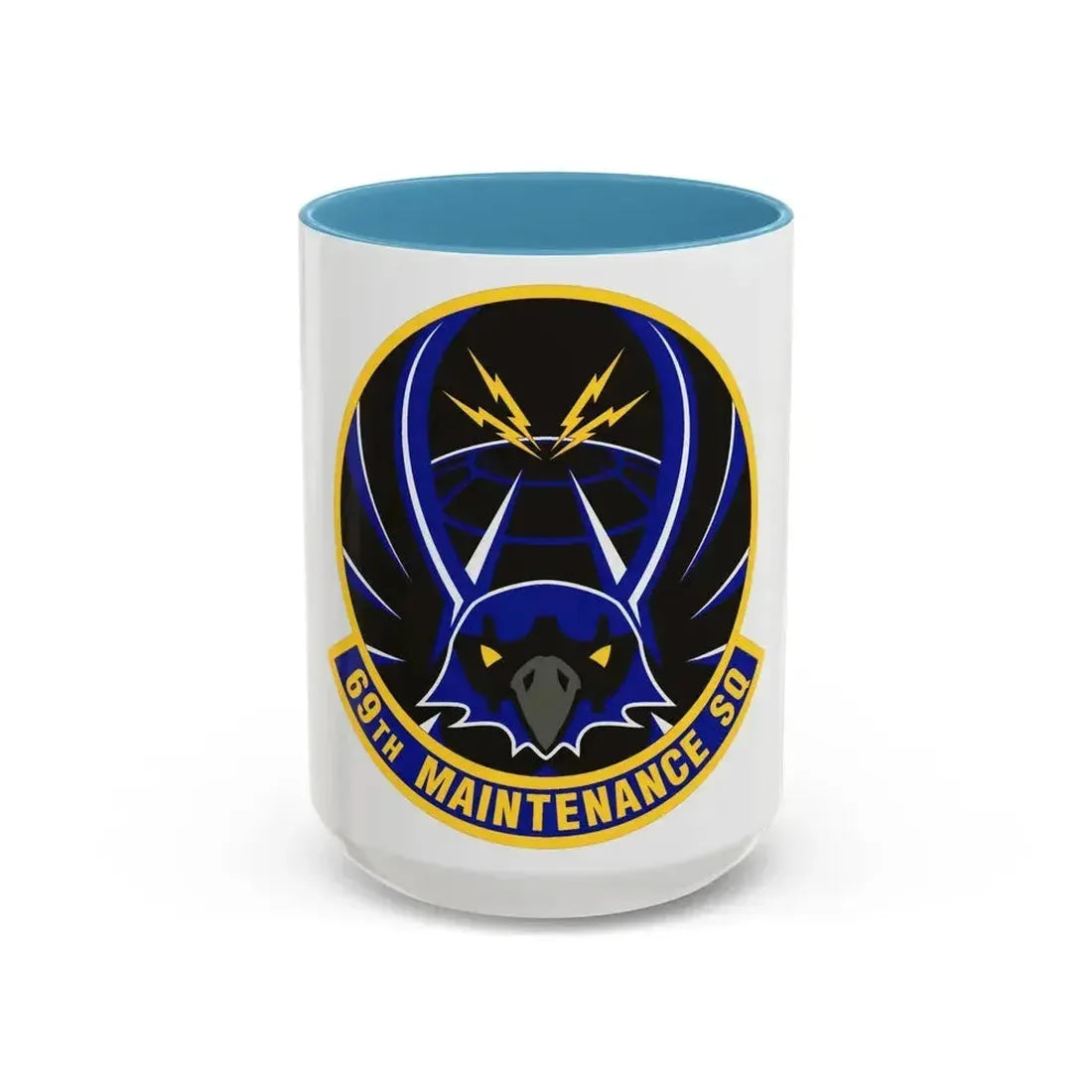 69th Maintenance Squadron (U.S. Air Force) Accent Coffee Mug 15oz Light Blue - Go Mug Yourself