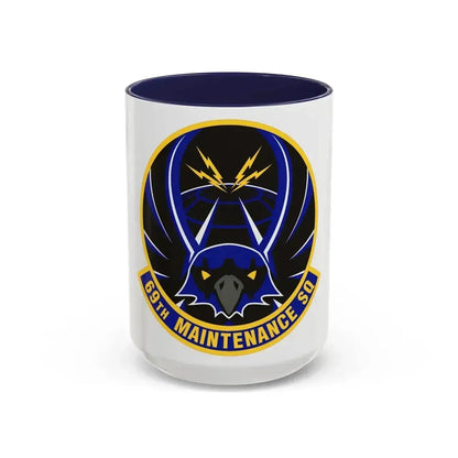 69th Maintenance Squadron (U.S. Air Force) Accent Coffee Mug 15oz Navy - Go Mug Yourself