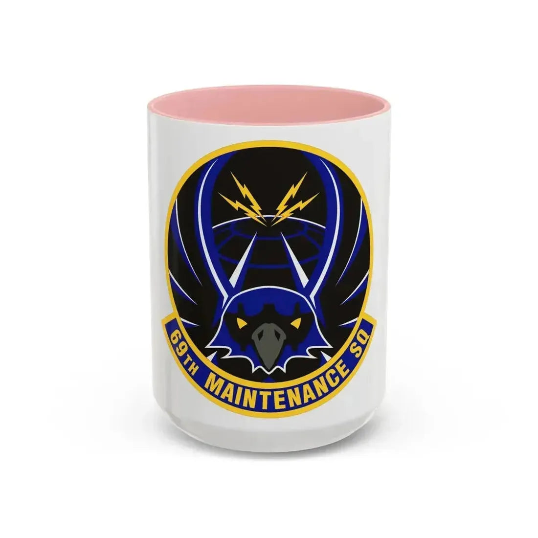 69th Maintenance Squadron (U.S. Air Force) Accent Coffee Mug 15oz Pink - Go Mug Yourself