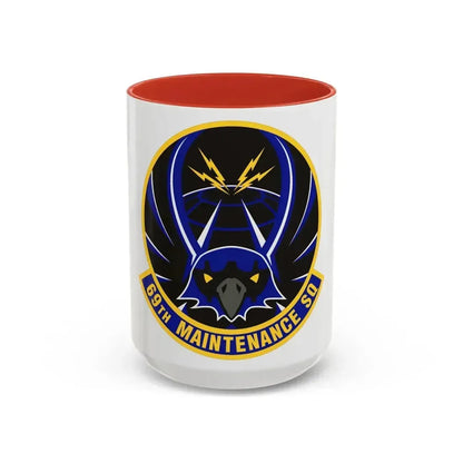 69th Maintenance Squadron (U.S. Air Force) Accent Coffee Mug 15oz Red - Go Mug Yourself