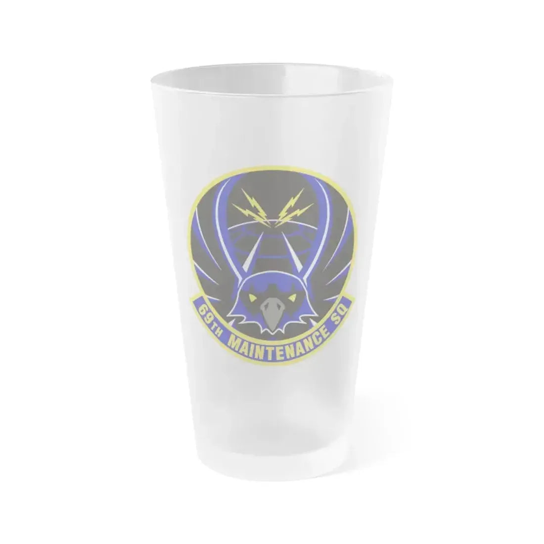 69th Maintenance Squadron (U.S. Air Force) Frosted Pint Glass 16oz 16oz Frosted - Go Mug Yourself