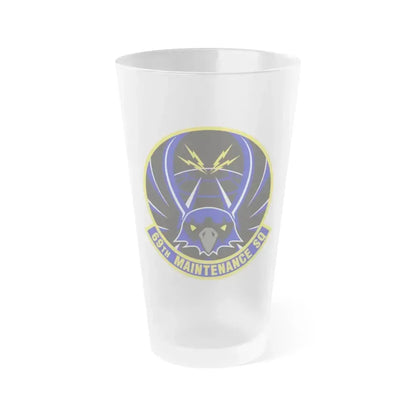 69th Maintenance Squadron (U.S. Air Force) Frosted Pint Glass 16oz 16oz Frosted - Go Mug Yourself