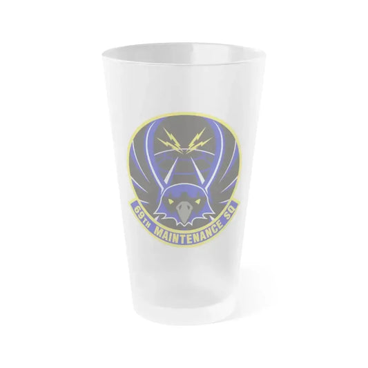 69th Maintenance Squadron (U.S. Air Force) Frosted Pint Glass 16oz 16oz Frosted - Go Mug Yourself