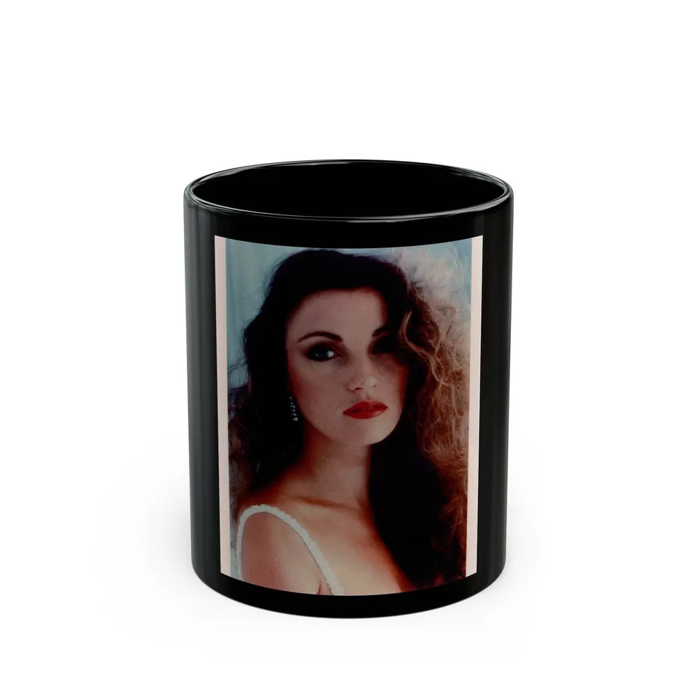 Jane Seymour #50 (Vintage Female Icon) Black Coffee Mug-11oz-Go Mug Yourself