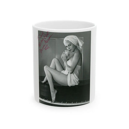 Jeanne Carmen #107 (Vintage Female Icon) White Coffee Mug-11oz-Go Mug Yourself