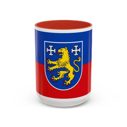 Flag of Friesland Germany - Accent Coffee Mug-15oz-Red-Go Mug Yourself