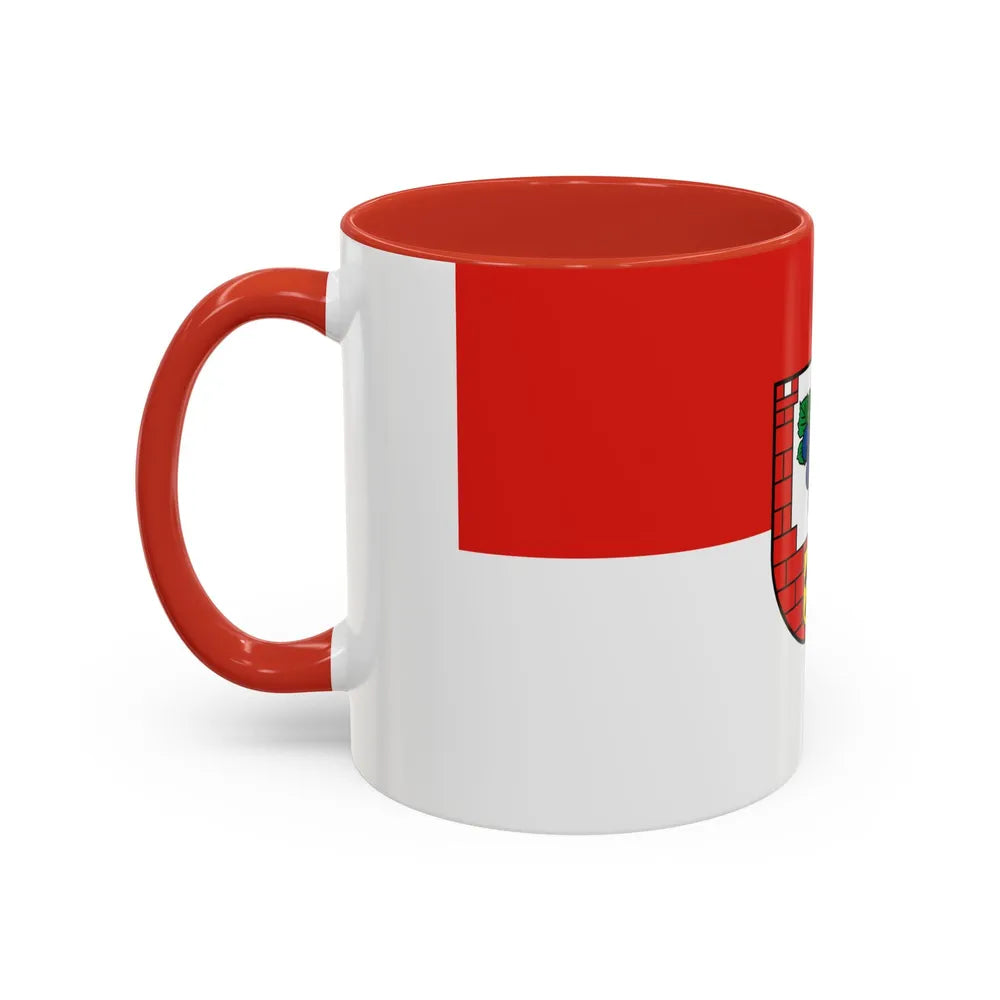 Flag of Burgenlandkreis Germany - Accent Coffee Mug-Go Mug Yourself