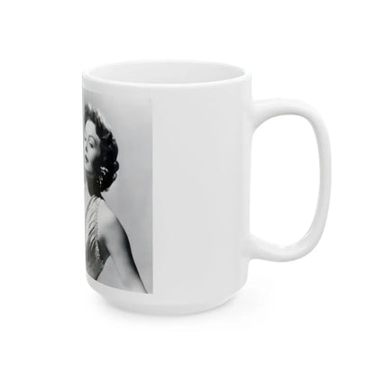 Jeanne Crain #112 (Vintage Female Icon) White Coffee Mug-Go Mug Yourself